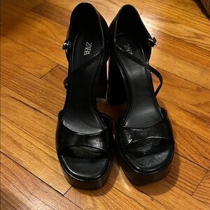 Zara Women's Black Platform Heels- Sz 8
